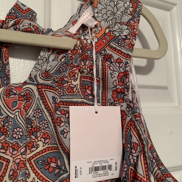 Paisley Print Cold Shoulder Midi Dress - Picture 4 of 5